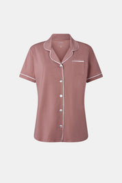 Sunshine PJ | AlgaKnit - Chestnut/White