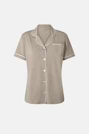Sunshine PJ | AlgaKnit - Taupe/White