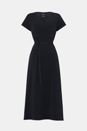 Tara Long Dress | AlgaKnit - Black