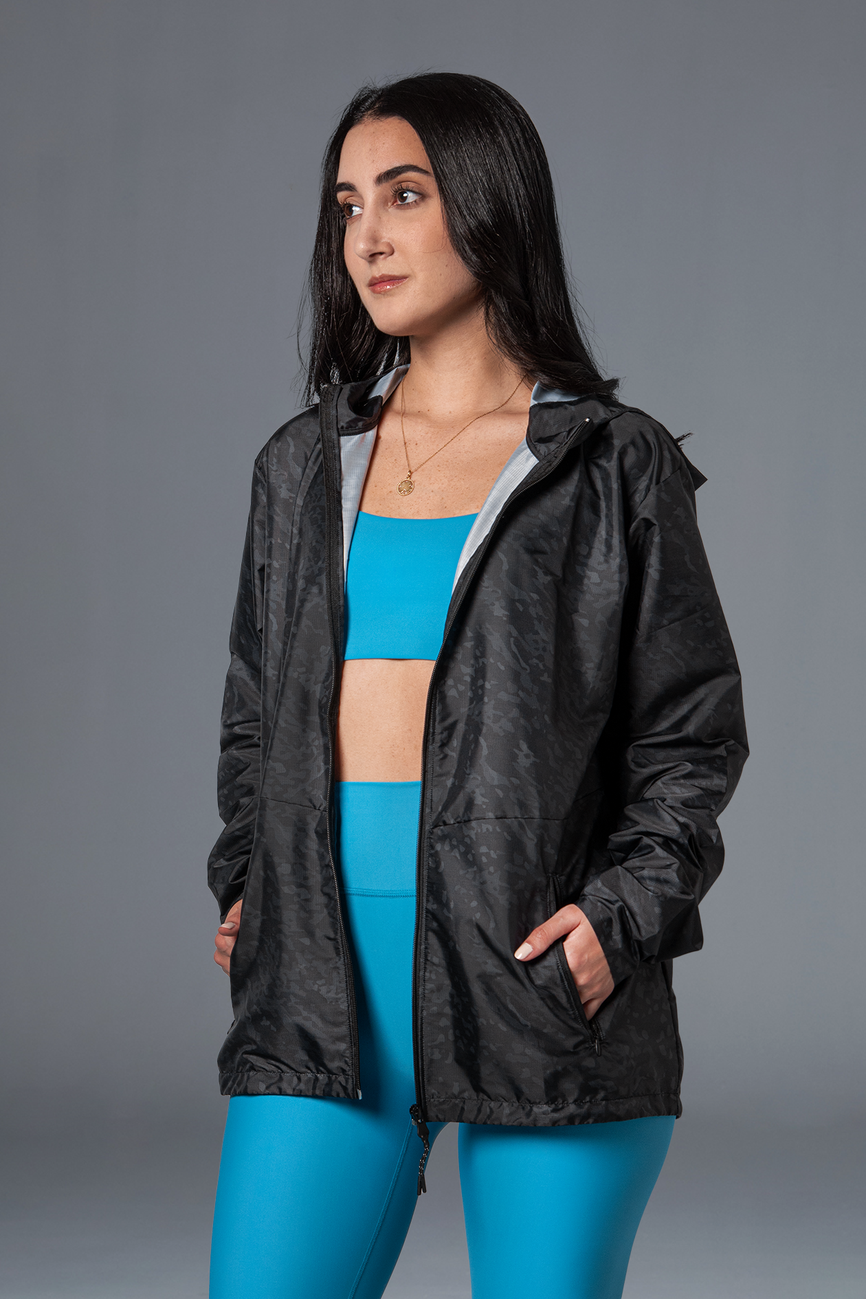 U.N.I.  Adventure Windbreaker - Camo Black