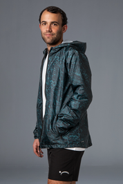 U.N.I.  Adventure Windbreaker - Camo Midnight Green