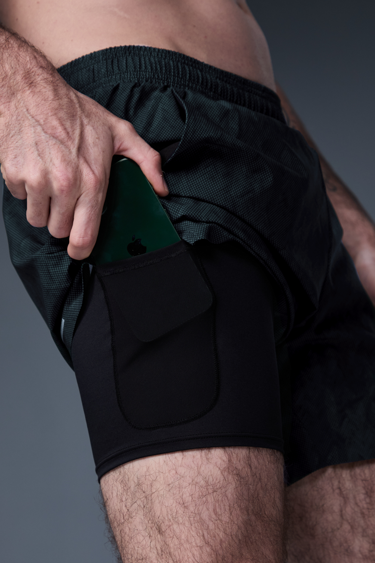 Elite Training Short - Shadow Green