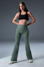 Flare High Waist Pant | IMPACT - Forest Green