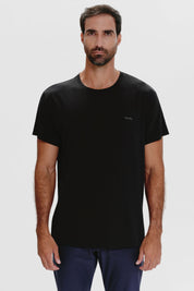 Graphic Oversize Super Soft tee | Algaknit - Manifesto Black