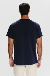 Graphic Oversize Super Soft tee | Algaknit - Marino Blue