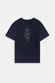 Graphic Oversize Super Soft tee | Algaknit - Manifesto Marino Blue