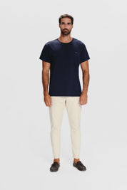 Graphic Oversize Super Soft tee | Algaknit - Manifesto Marino Blue