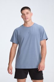 U.N.I Oversize Tee | AlgaKnit - Steel Grey