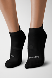 High Performance Running Socks 1" - Black