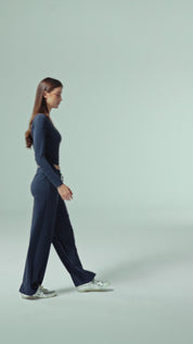 Everyday Palazzo | AlgaKnit - Ash Rose