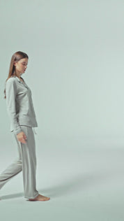 Sunshine PJ | AlgaKnit - Taupe/White