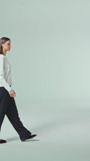 Everyday Long Sleeve Tee | AlgaKnit - Dark Chocolate