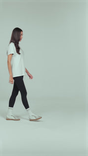 Graphic Oversize Super Soft tee | Algaknit - White