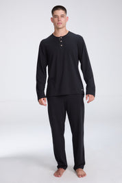 Recovery PJ | AlgaKnit - Black / Taupe