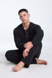 Recovery PJ | AlgaKnit - Black / Taupe