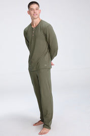 Recovery PJ | AlgaKnit - Camo Green