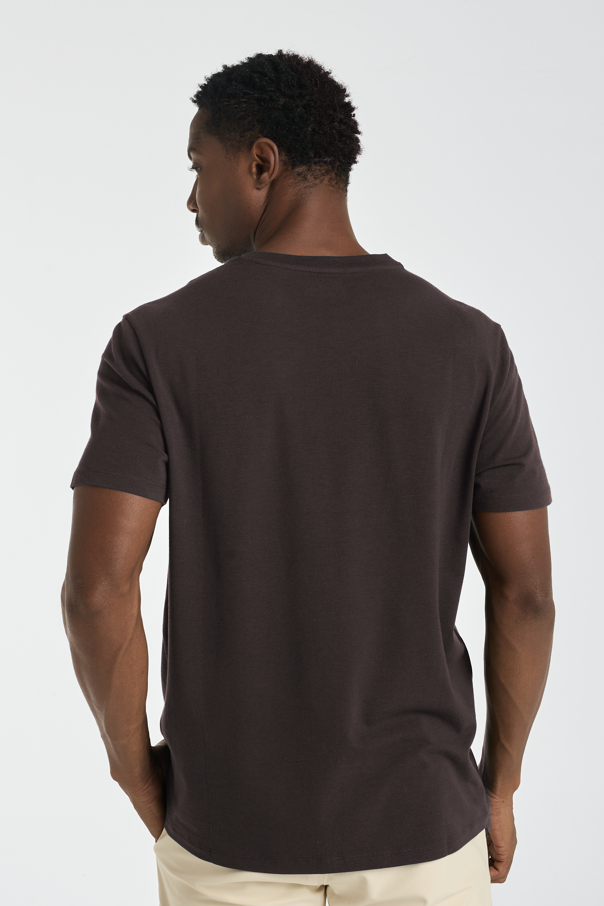 The Essential Tee | AlgaKnit - Dark Chocolate