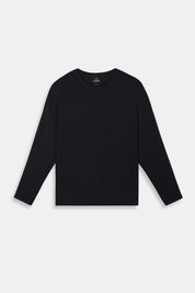 Super Soft Long Sleeve Tee | AlgaKnit - Black