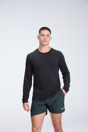 Super Soft Long Sleeve Tee | AlgaKnit - Black