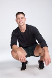 Super Soft Long Sleeve Tee | AlgaKnit - Black
