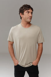 Super Soft Tee | AlgaKnit - Taupe