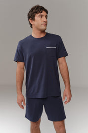 Time Out PJ | AlgaKnit - Marino Blue