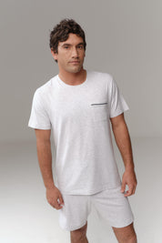 Time Out PJ | AlgaKnit - Htr Light Grey