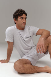 Time Out PJ | AlgaKnit - Htr Light Grey
