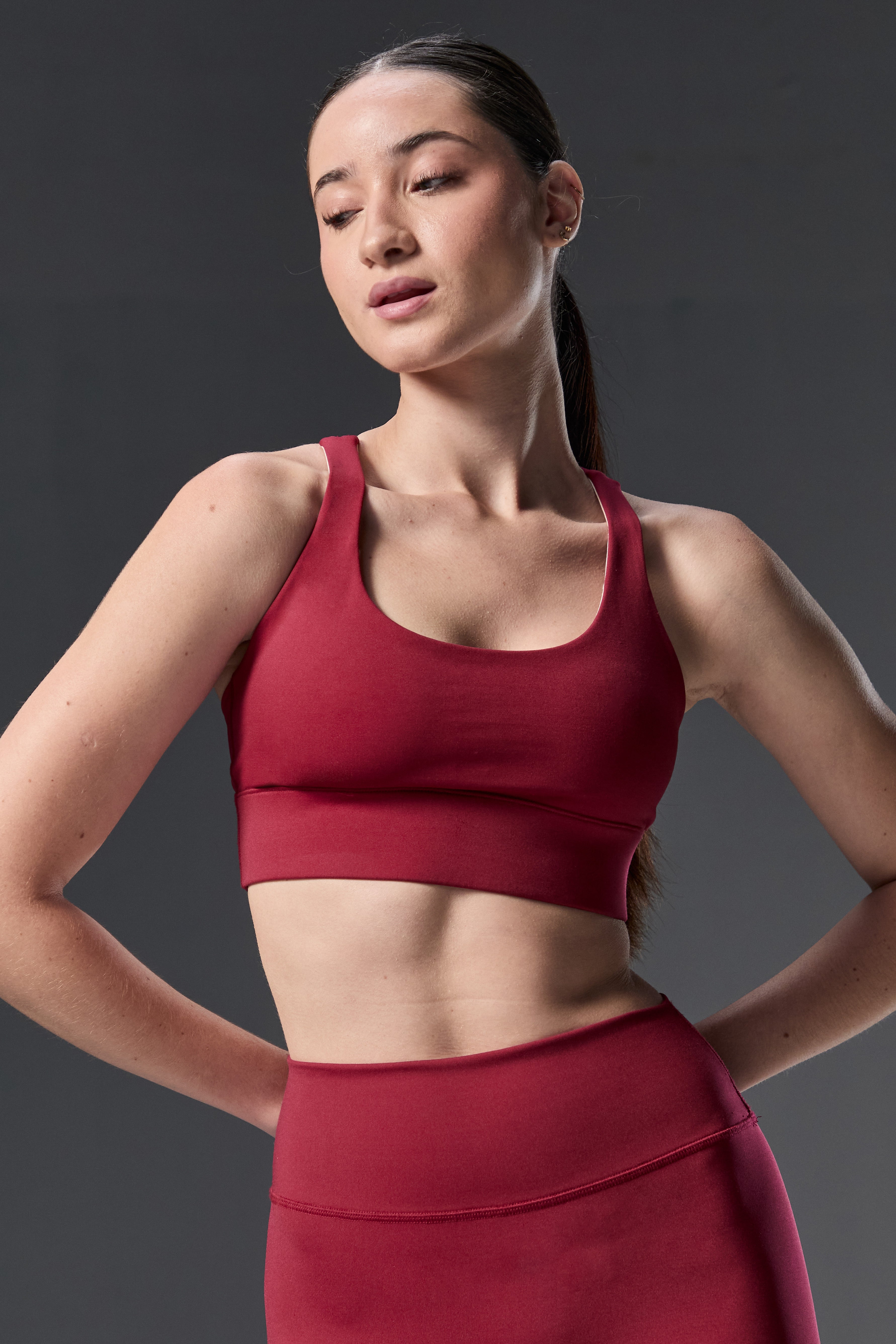 Victory Bra | FLŌ - Dark Cherry