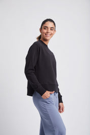 Light Vent Sweatshirt - Black