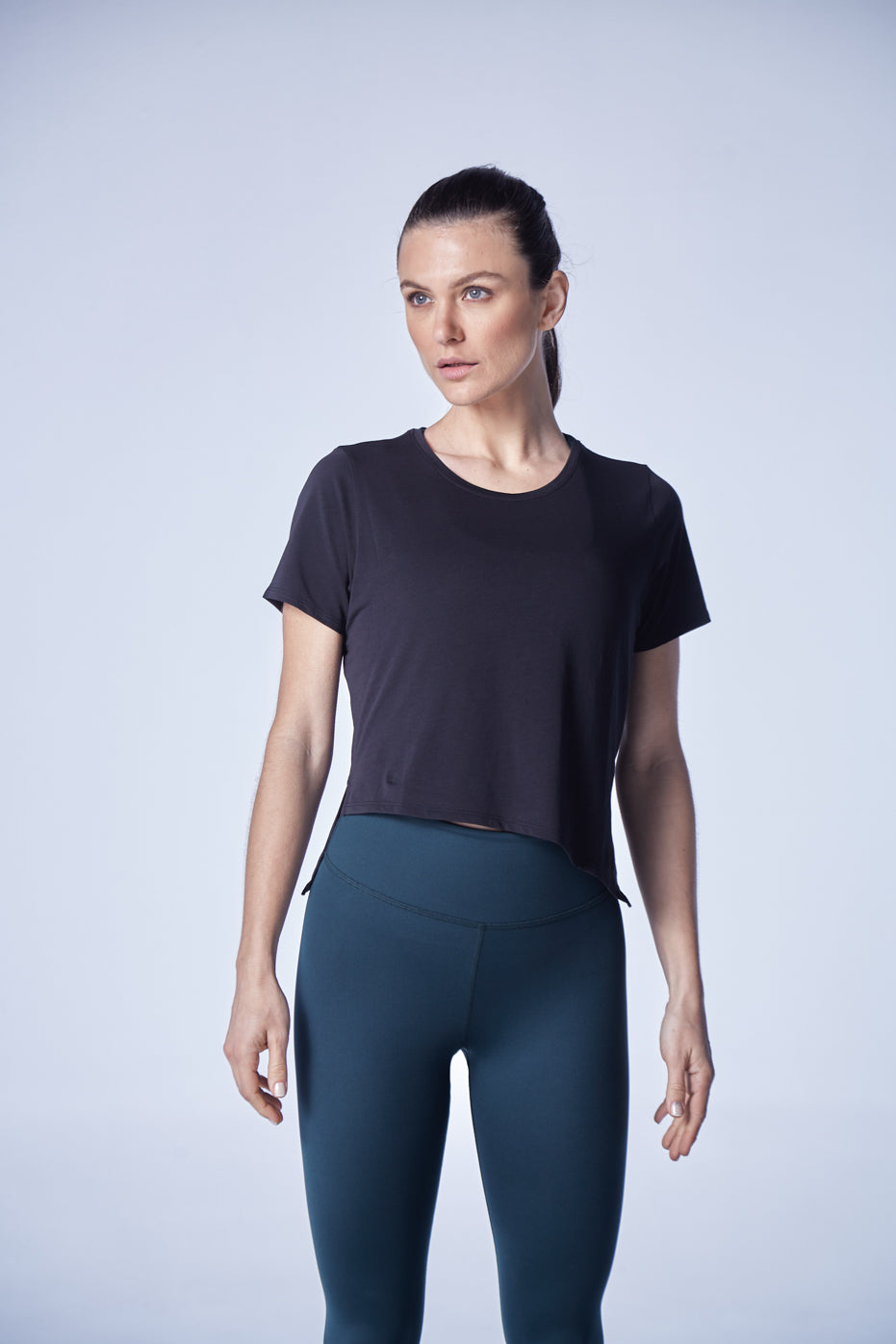 Penelope Crop | AlgaKnit - Black