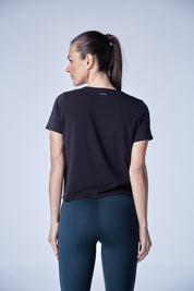 Penelope Crop | AlgaKnit - Black